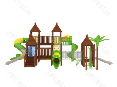 Wooden playground Wooden playground
