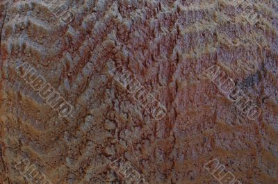 rough texture of terracotta ceramics