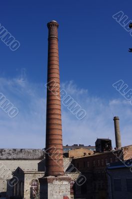 Fireplace. Tallinn, old industrial area