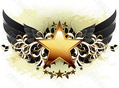 star with ornate elements