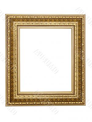 gold-patterned frame for a picture gold-patterned frame for a picture