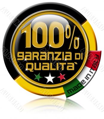 Garanzia di qualitÃ  100 percent made in Italy