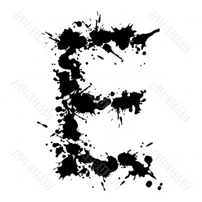 alphabet ink E alphabet ink E