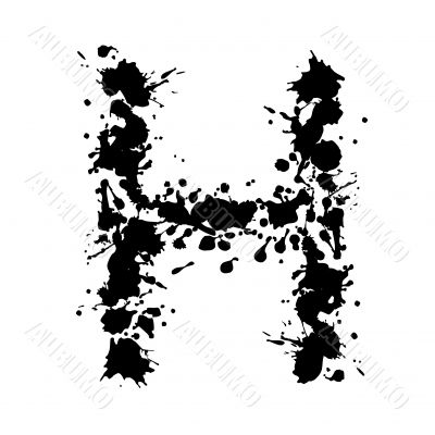 alphabet ink H alphabet ink H