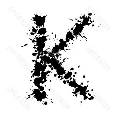 alphabet ink K alphabet ink K