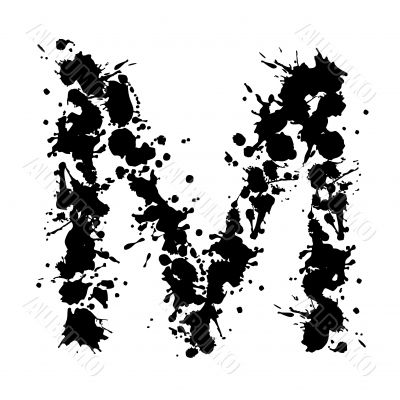 alphabet ink M alphabet ink M