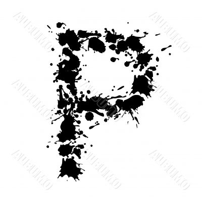 alphabet ink P alphabet ink P