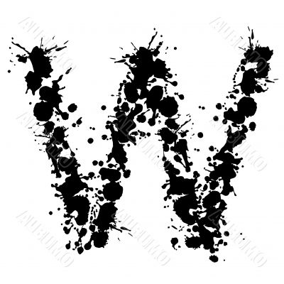 alphabet ink W alphabet ink W