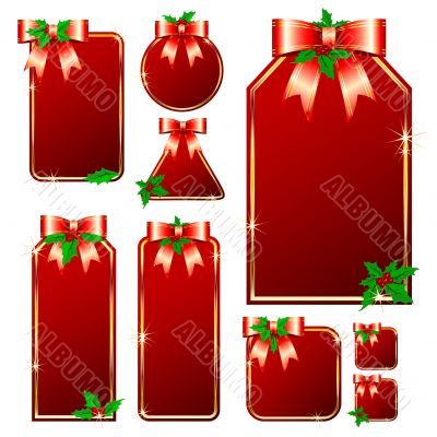 red tags with bows red tags with bows