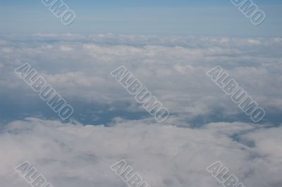 Clouds shot from aircraft.