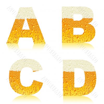 alaphabet beer ABCD alaphabet beer ABCD