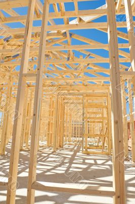 New home construction framing