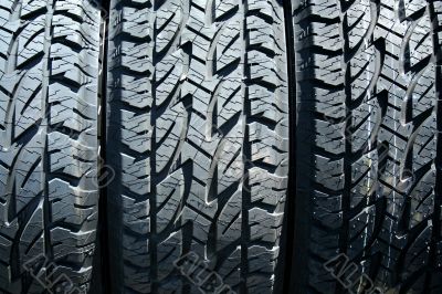 Car tires background