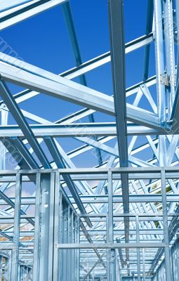 New home construction framing.