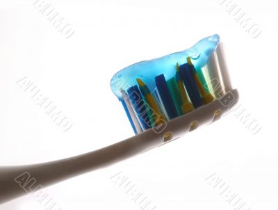 Tooth-brush with tooth-paste