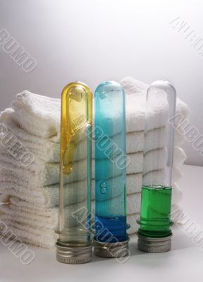Towels and soap