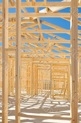 New home construction framing