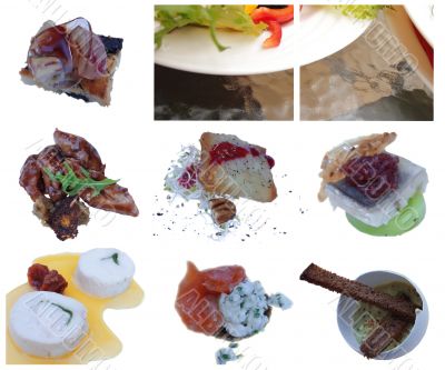 elements of haute cuisine, salat, antipasti