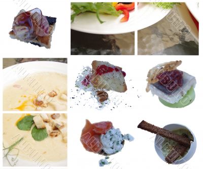 elements of haute cuisine, salat, antipasti