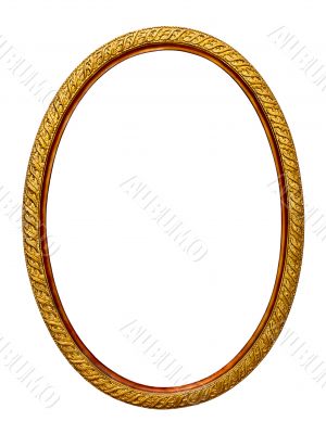 gold-patterned frame for a picture gold-patterned frame for a picture