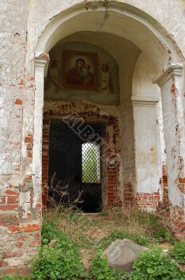 Piece of Abandoned Church in Central Russia