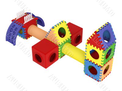 Colorful toy blocks