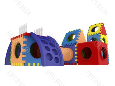 Colorful toy blocks