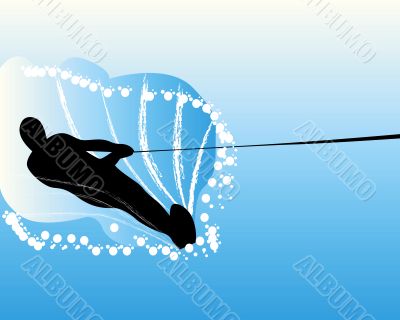 water-skier water-skier