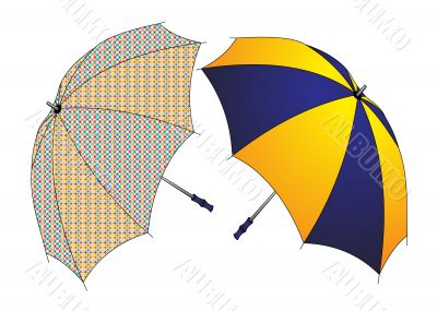 two umbrellas insulated