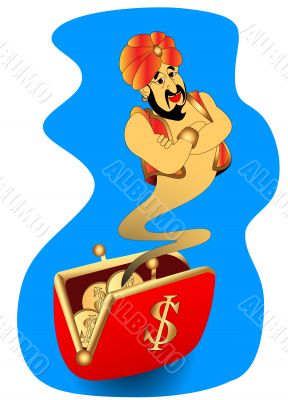  genie appears from wallet