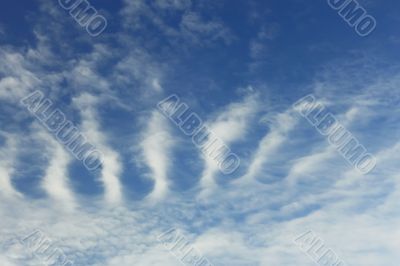 Stratospheric cumulus clouds