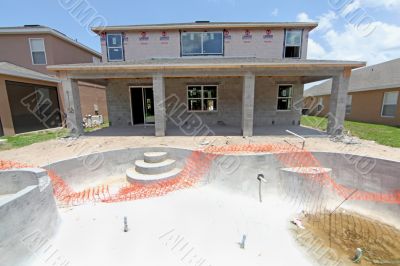 House and Pool Construction