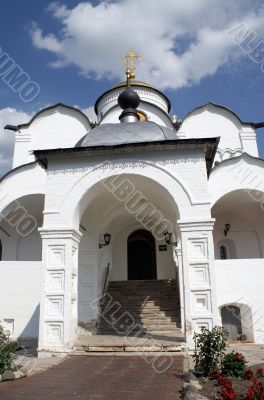 Entrance to the church