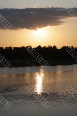 Landscapes Akhtuba rivers