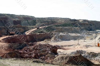 Opencast mining of salt