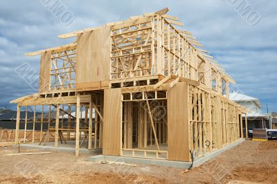 New home construction framing