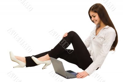 beautiful girl with laptop beautiful girl with laptop