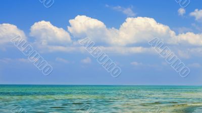 Beautiful seascape over the sea