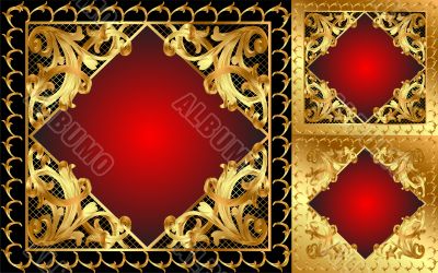  gold frame with pattern