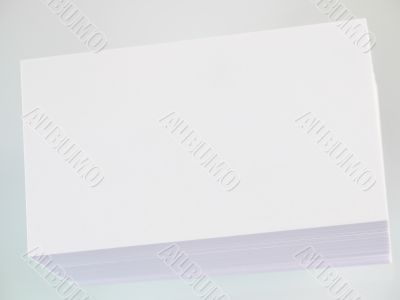 a bunch of business cards - top view