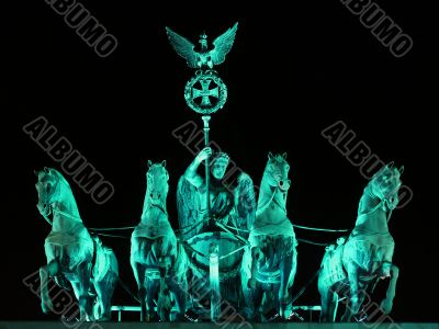 Berlin - Quadriga from Brandenburger Tor by Night