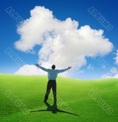 man and cloud man and cloud