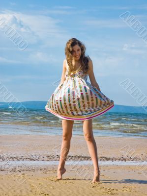 Happy Woman on the Beach