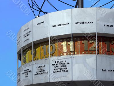 Berlin -  Part of World Time Clock, Alexanderplatz