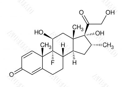 Structural formula of dexamethasone