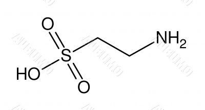 Structural formula of taurine