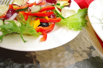 Plate of Greek Salad