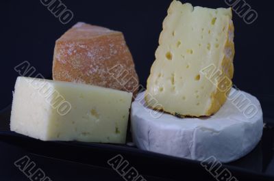 Delicacies. Hard and soft cheese varieties