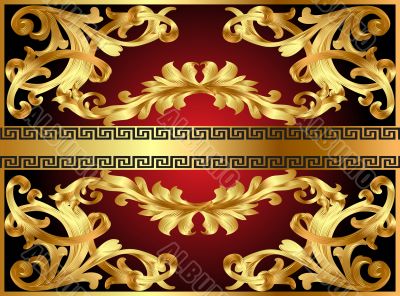  background with gold pattern