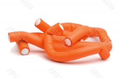 Flexible orange curlers